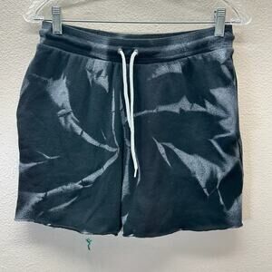Myrrhe Sweat Shorts Fleece Tie Dye Black ASO Celebrities Hollywood‎ SZ S Cut Off